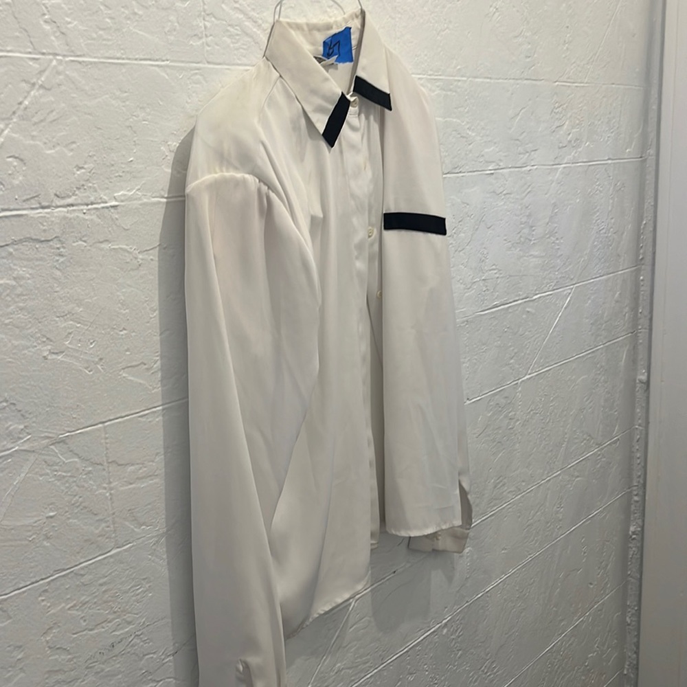 White and black trim